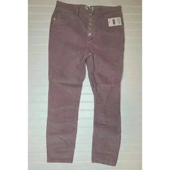 Free People Sun Chaser Corduroy Skinny Jeans Lilac 30 NEW.     71 - Picture 3 of 5